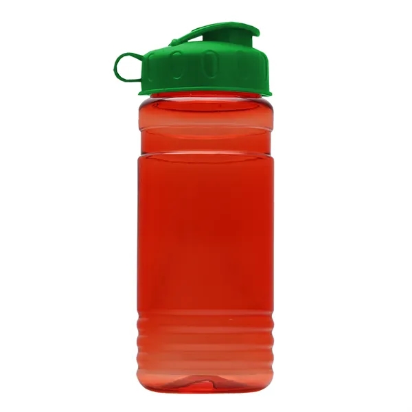 Transparent sports bottle, 2 oz. Straight-wall design with Flip Top Lid... from ASI 40480 Koozie Group