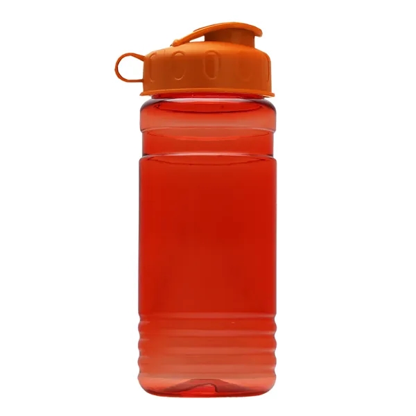 Transparent sports bottle, 2 oz. Straight-wall design with Flip Top Lid... from ASI 40480 Koozie Group