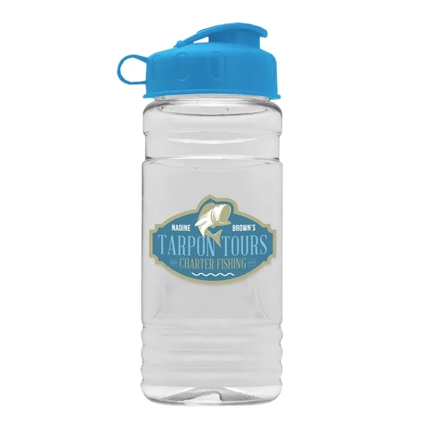 Transparent sports bottle, 2 oz. Straight-wall design with Flip Top Lid... from ASI 40480 Koozie Group