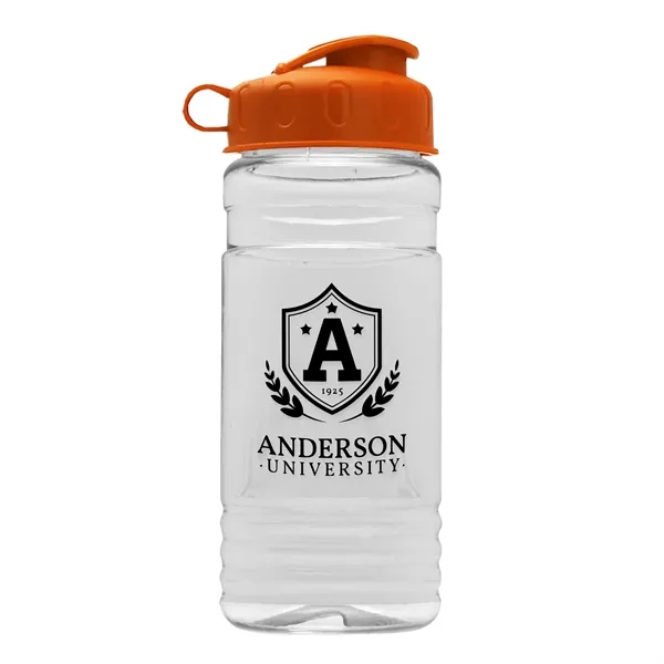Transparent sports bottle, 2 oz. Straight-wall design with Flip Top Lid... from ASI 40480 Koozie Group