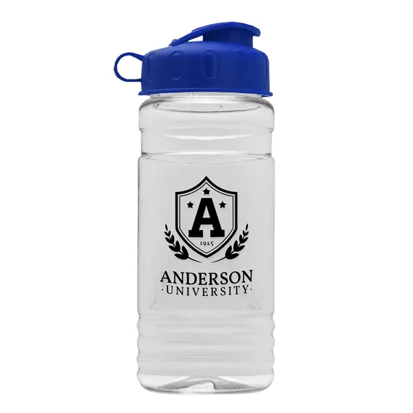 Transparent sports bottle, 2 oz. Straight-wall design with Flip Top Lid... from ASI 40480 Koozie Group