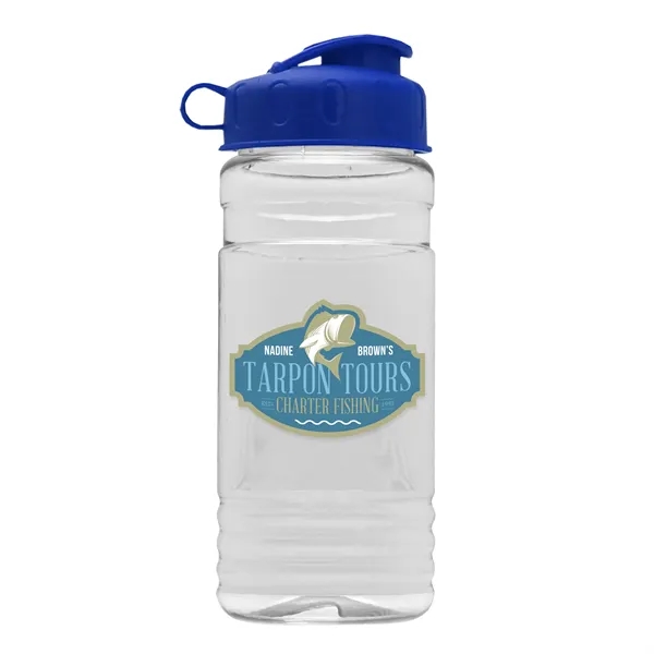 Transparent sports bottle, 2 oz. Straight-wall design with Flip Top Lid... from ASI 40480 Koozie Group