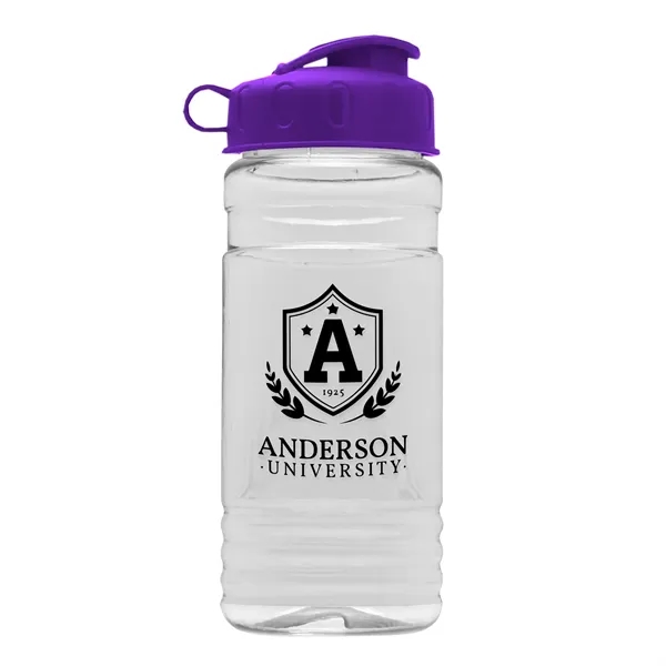 Transparent sports bottle, 2 oz. Straight-wall design with Flip Top Lid... from ASI 40480 Koozie Group