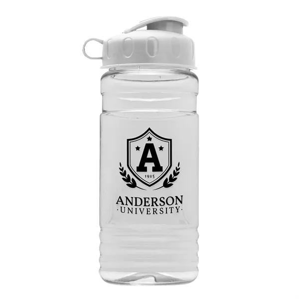 Transparent sports bottle, 2 oz. Straight-wall design with Flip Top Lid... from ASI 40480 Koozie Group