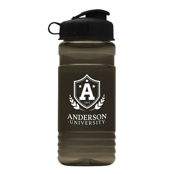 Transparent sports bottle, 2 oz. Straight-wall design with Flip Top Lid... from ASI 40480 Koozie Group