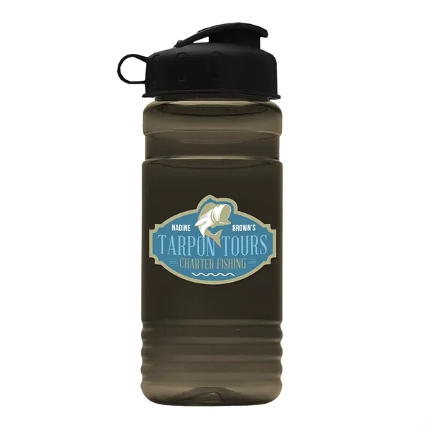 Transparent sports bottle, 2 oz. Straight-wall design with Flip Top Lid... from ASI 40480 Koozie Group