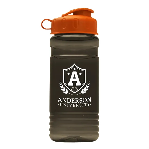 Transparent sports bottle, 2 oz. Straight-wall design with Flip Top Lid... from ASI 40480 Koozie Group