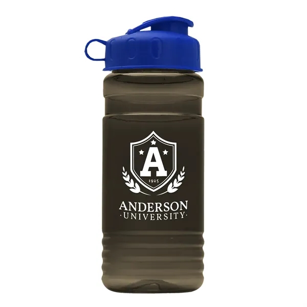 Transparent sports bottle, 2 oz. Straight-wall design with Flip Top Lid... from ASI 40480 Koozie Group
