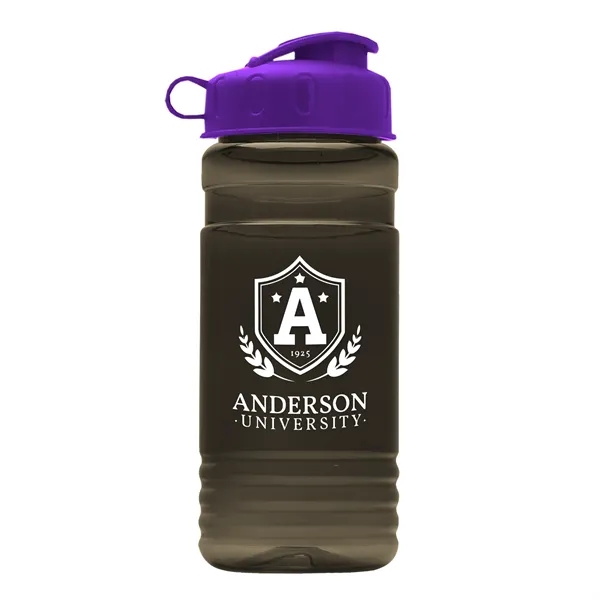 Transparent sports bottle, 2 oz. Straight-wall design with Flip Top Lid... from ASI 40480 Koozie Group
