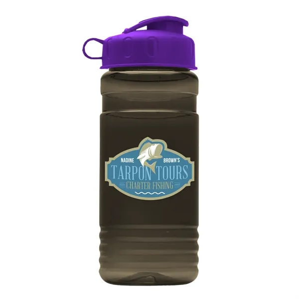 Transparent sports bottle, 2 oz. Straight-wall design with Flip Top Lid... from ASI 40480 Koozie Group