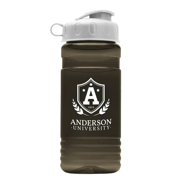 Transparent sports bottle, 2 oz. Straight-wall design with Flip Top Lid... from ASI 40480 Koozie Group