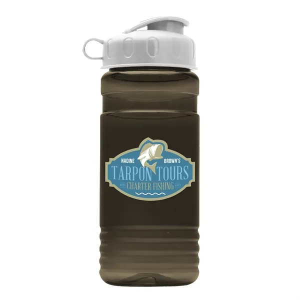 Transparent sports bottle, 2 oz. Straight-wall design with Flip Top Lid... from ASI 40480 Koozie Group