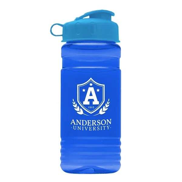 Transparent sports bottle, 2 oz. Straight-wall design with Flip Top Lid... from ASI 40480 Koozie Group