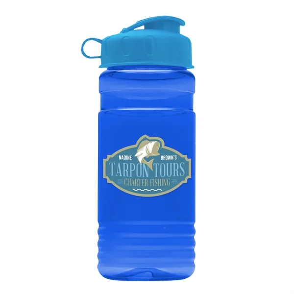 Transparent sports bottle, 2 oz. Straight-wall design with Flip Top Lid... from ASI 40480 Koozie Group