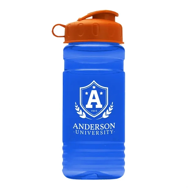 Transparent sports bottle, 2 oz. Straight-wall design with Flip Top Lid... from ASI 40480 Koozie Group