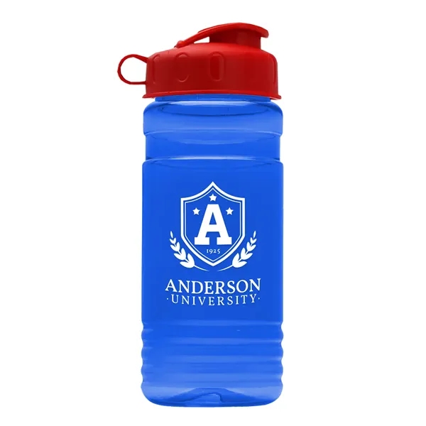 Transparent sports bottle, 2 oz. Straight-wall design with Flip Top Lid... from ASI 40480 Koozie Group