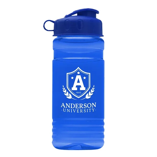 Transparent sports bottle, 2 oz. Straight-wall design with Flip Top Lid... from ASI 40480 Koozie Group