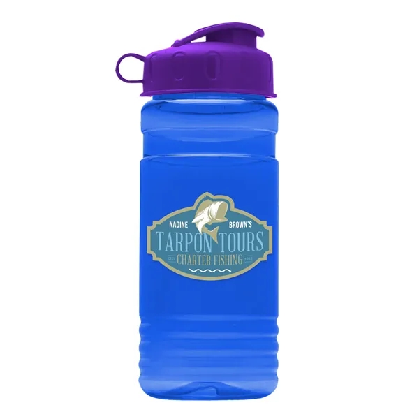 Transparent sports bottle, 2 oz. Straight-wall design with Flip Top Lid... from ASI 40480 Koozie Group