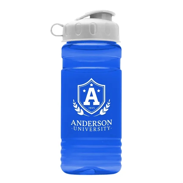 Transparent sports bottle, 2 oz. Straight-wall design with Flip Top Lid... from ASI 40480 Koozie Group