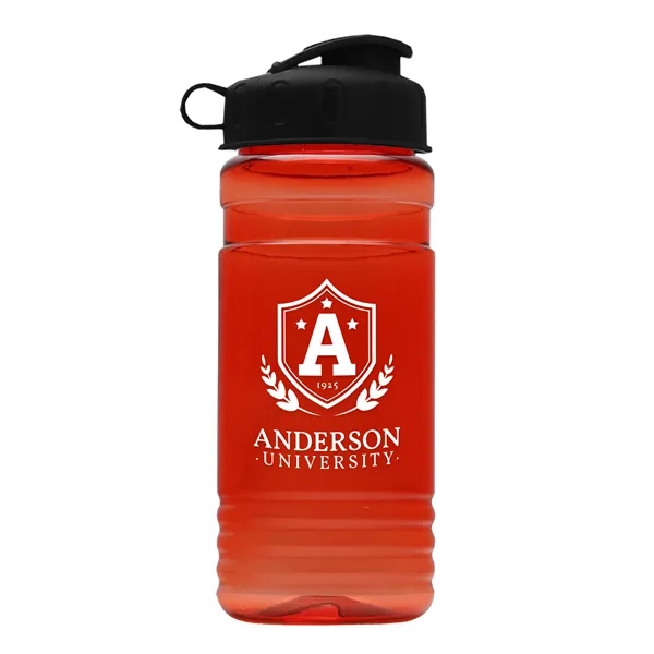 Transparent sports bottle, 2 oz. Straight-wall design with Flip Top Lid... from ASI 40480 Koozie Group