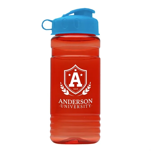 Transparent sports bottle, 2 oz. Straight-wall design with Flip Top Lid... from ASI 40480 Koozie Group