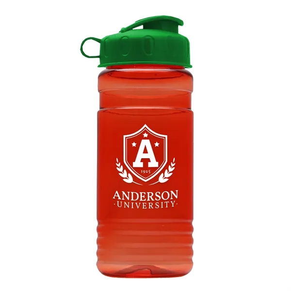 Transparent sports bottle, 2 oz. Straight-wall design with Flip Top Lid... from ASI 40480 Koozie Group