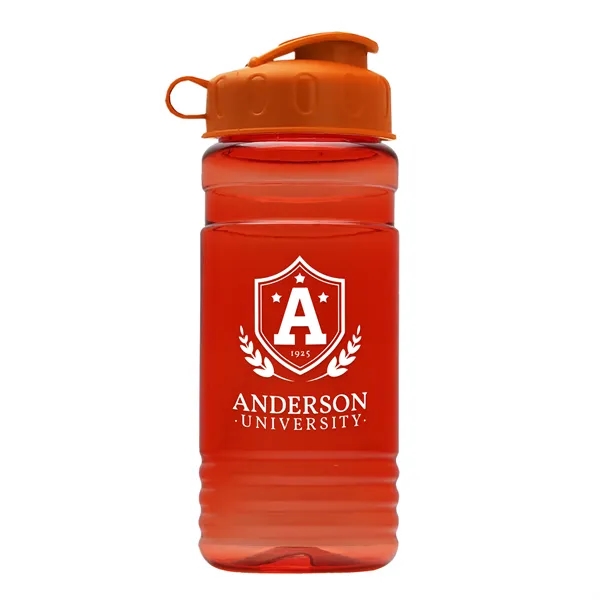 Transparent sports bottle, 2 oz. Straight-wall design with Flip Top Lid... from ASI 40480 Koozie Group