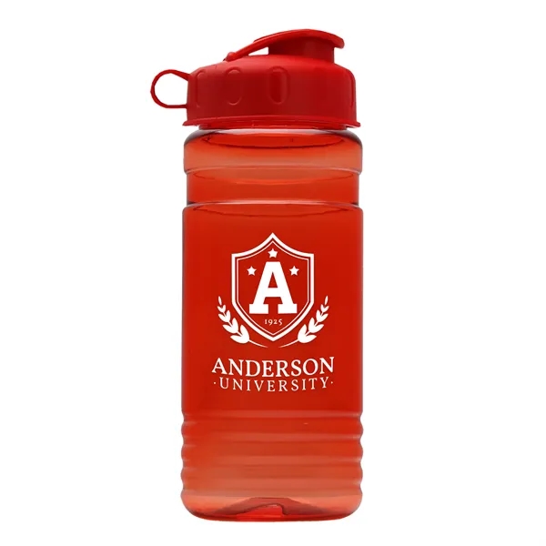 Transparent sports bottle, 2 oz. Straight-wall design with Flip Top Lid... from ASI 40480 Koozie Group