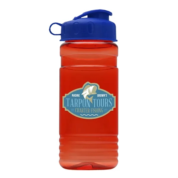 Transparent sports bottle, 2 oz. Straight-wall design with Flip Top Lid... from ASI 40480 Koozie Group