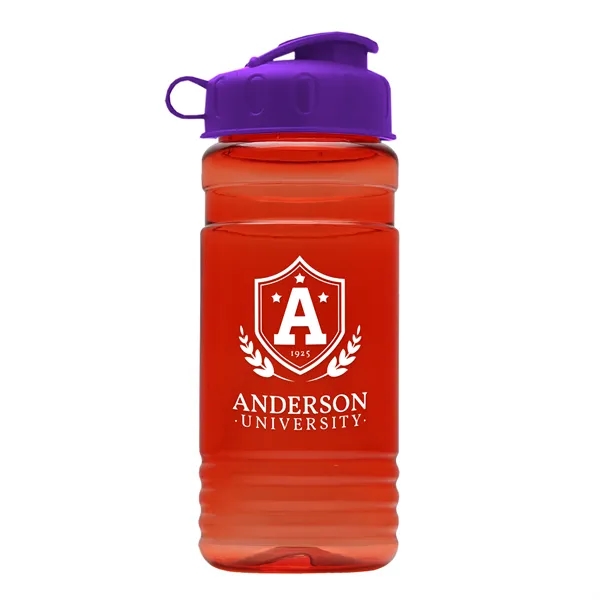 Transparent sports bottle, 2 oz. Straight-wall design with Flip Top Lid... from ASI 40480 Koozie Group