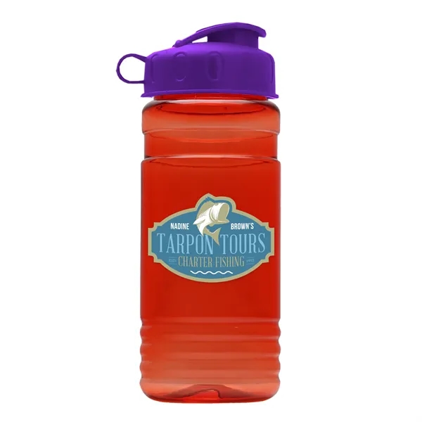 Transparent sports bottle, 2 oz. Straight-wall design with Flip Top Lid... from ASI 40480 Koozie Group
