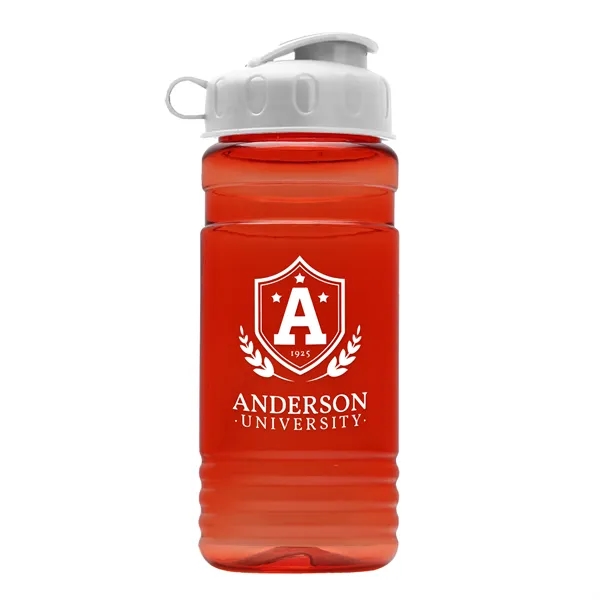 Transparent sports bottle, 2 oz. Straight-wall design with Flip Top Lid... from ASI 40480 Koozie Group