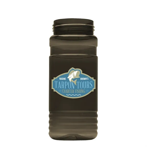 Transparent sports bottle, 2 oz. Straight-wall design with Flip Top Lid... from ASI 40480 Koozie Group