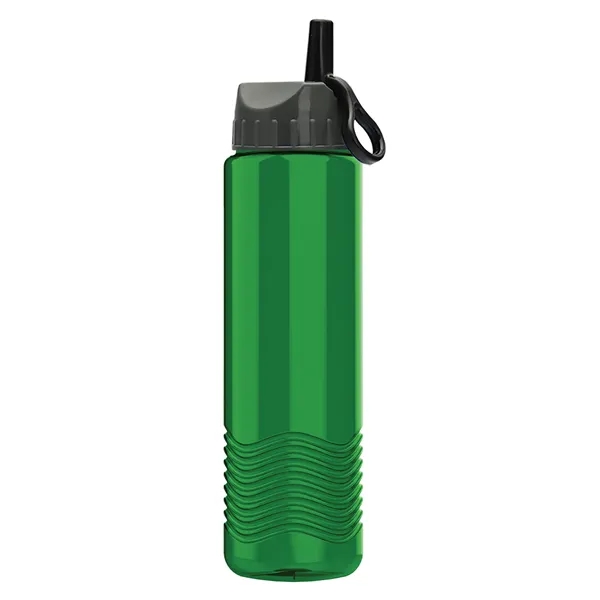 Wave - 24 oz Bottle -Ring Straw Lid... from ASI 40480 Koozie Group