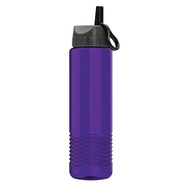 Wave - 24 oz Bottle -Ring Straw Lid... from ASI 40480 Koozie Group