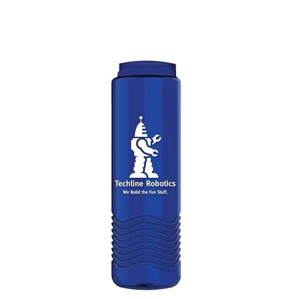 Wave - 24 oz Bottle -Ring Straw Lid... from ASI 40480 Koozie Group