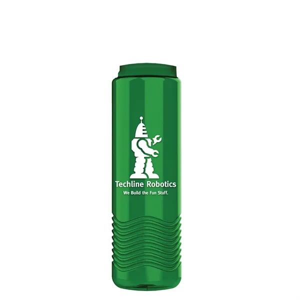 Wave - 24 oz Bottle -Ring Straw Lid... from ASI 40480 Koozie Group