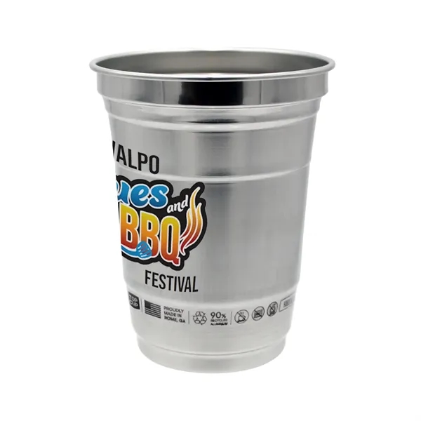Top Cup by Ball™ 16 oz. Recycled Aluminum Cup, Full Color... from ASI 30270 Aakron Line