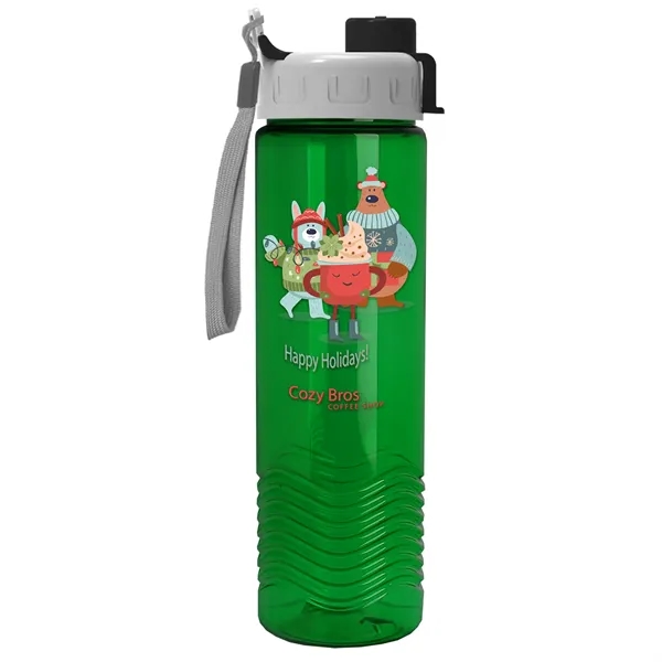 Wave 24 oz. Bottle - Quick Snap Lid... from ASI 40480 Koozie Group