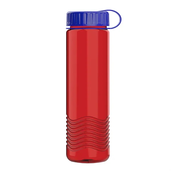 24oz Wave Bottle - Tethered Lid... from ASI 40480 Koozie Group