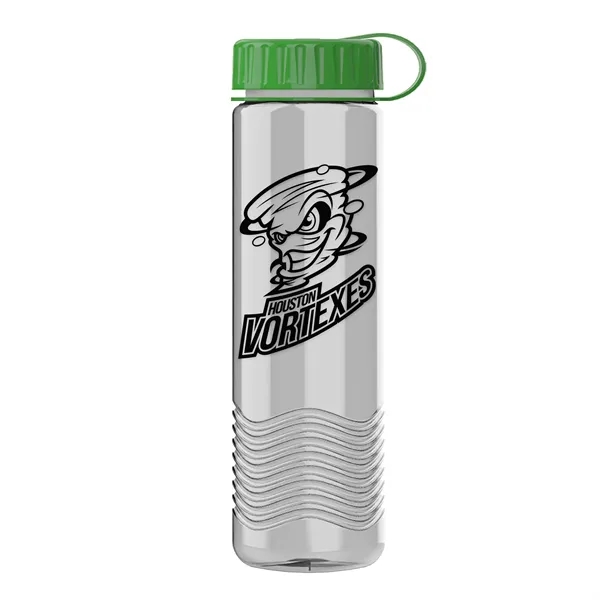 24oz Wave Bottle - Tethered Lid... from ASI 40480 Koozie Group
