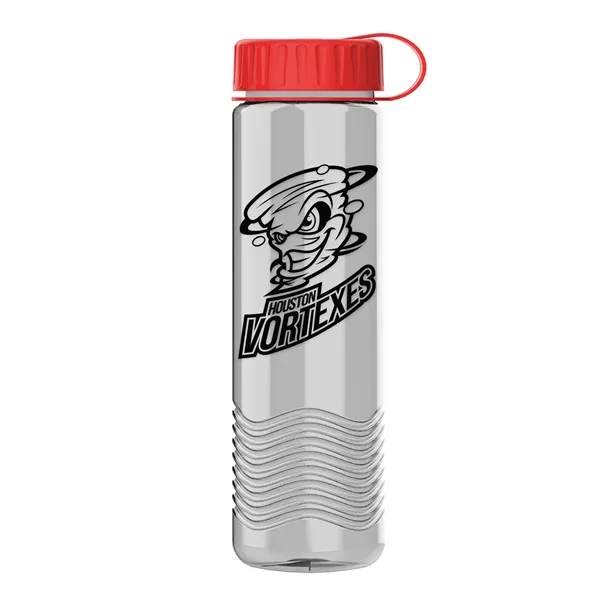 24oz Wave Bottle - Tethered Lid... from ASI 40480 Koozie Group