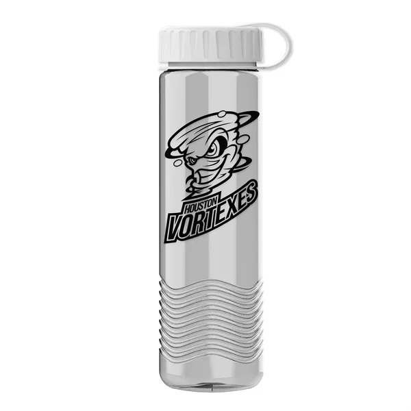 24oz Wave Bottle - Tethered Lid... from ASI 40480 Koozie Group