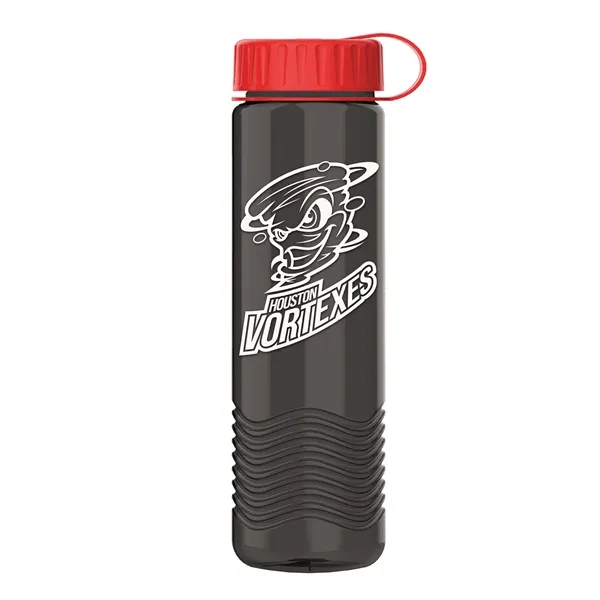 24oz Wave Bottle - Tethered Lid... from ASI 40480 Koozie Group