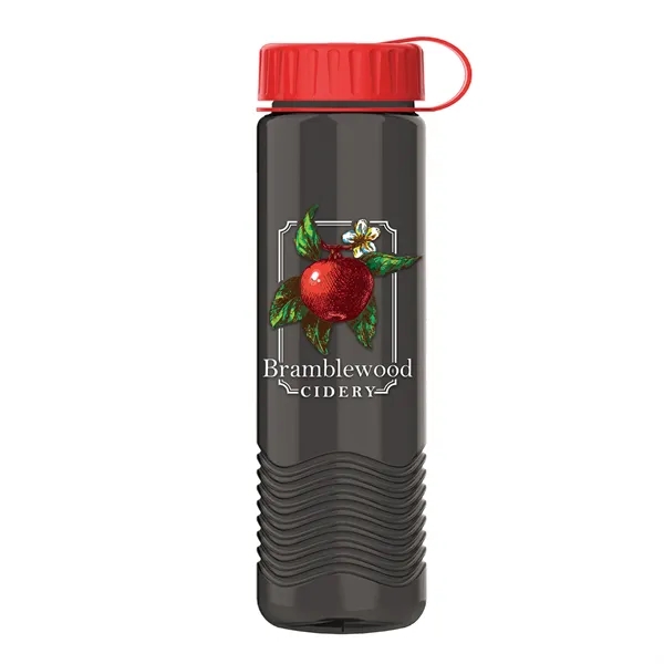 24oz Wave Bottle - Tethered Lid... from ASI 40480 Koozie Group