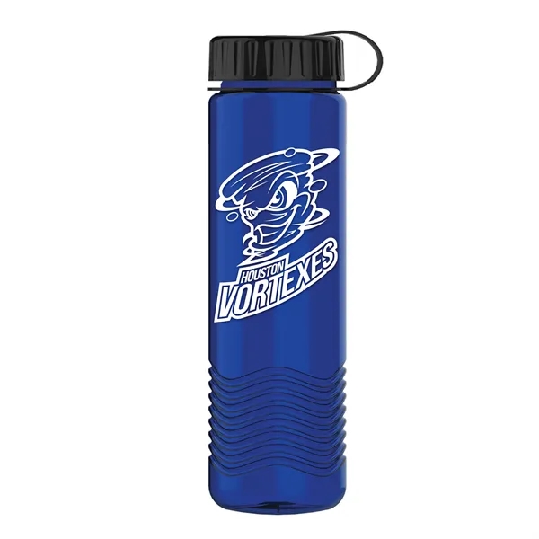 24oz Wave Bottle - Tethered Lid... from ASI 40480 Koozie Group