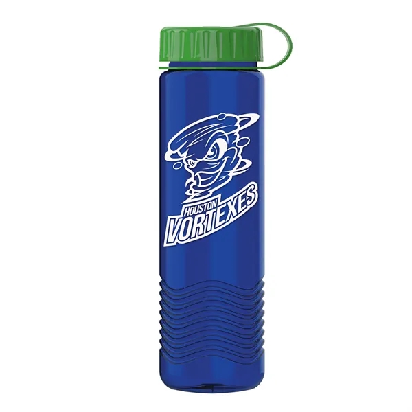 24oz Wave Bottle - Tethered Lid... from ASI 40480 Koozie Group