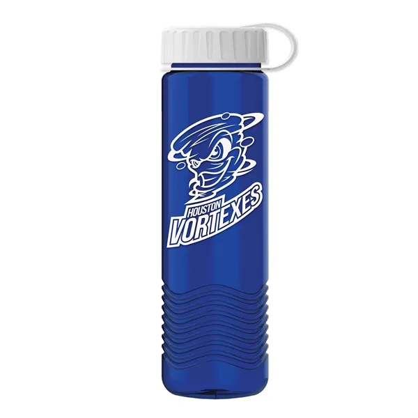 24oz Wave Bottle - Tethered Lid... from ASI 40480 Koozie Group