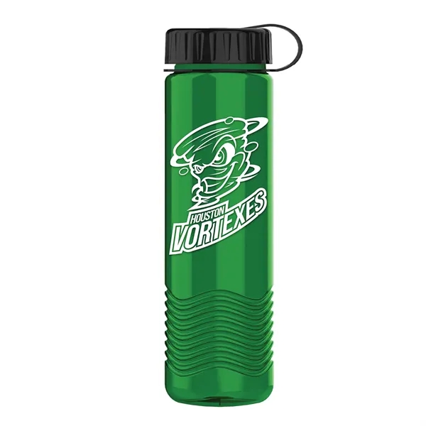 24oz Wave Bottle - Tethered Lid... from ASI 40480 Koozie Group