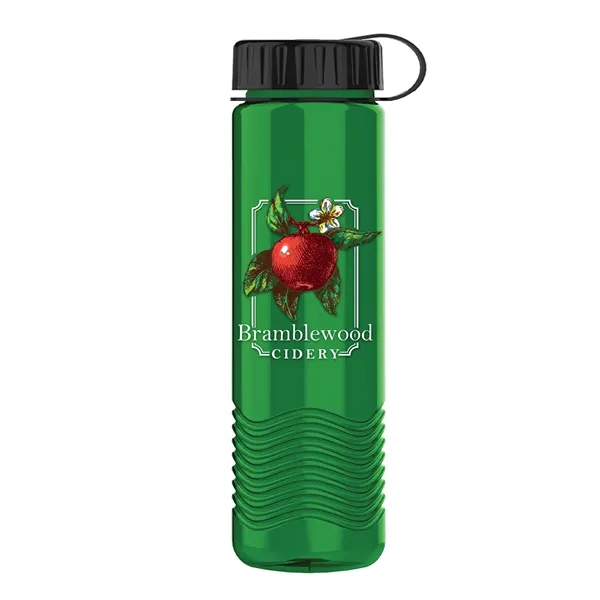 24oz Wave Bottle - Tethered Lid... from ASI 40480 Koozie Group
